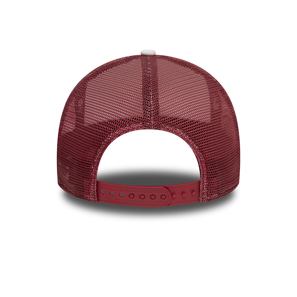 LA Dodgers Hat - MLB World Series Red Rust Foam Palette 9Forty A-Frame Trucker Snapback - New Era